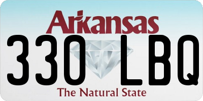 AR license plate 330LBQ