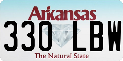 AR license plate 330LBW
