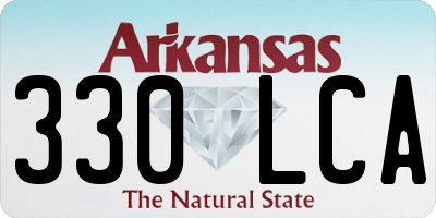 AR license plate 330LCA