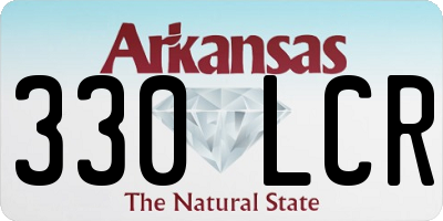 AR license plate 330LCR