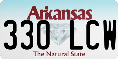 AR license plate 330LCW