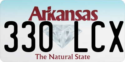 AR license plate 330LCX
