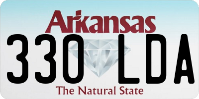 AR license plate 330LDA
