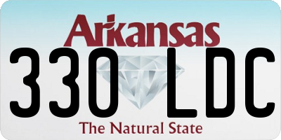AR license plate 330LDC