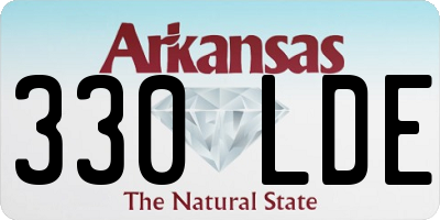 AR license plate 330LDE