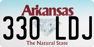 AR license plate 330LDJ