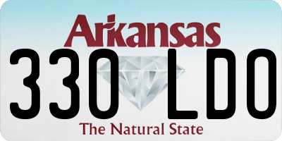 AR license plate 330LDO
