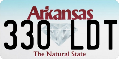AR license plate 330LDT