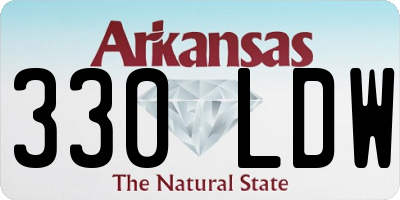 AR license plate 330LDW