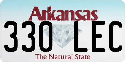 AR license plate 330LEC