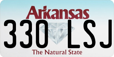 AR license plate 330LSJ