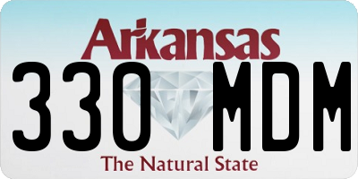 AR license plate 330MDM
