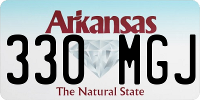 AR license plate 330MGJ