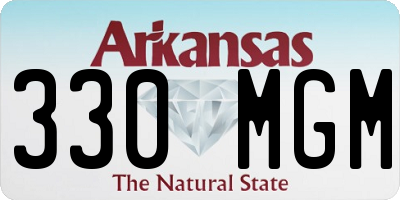 AR license plate 330MGM