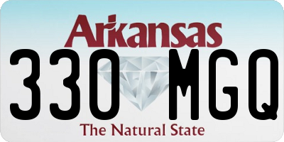 AR license plate 330MGQ