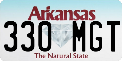 AR license plate 330MGT