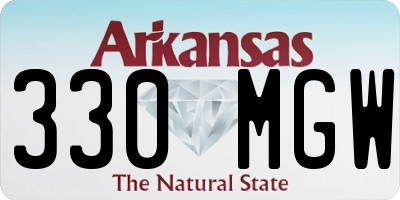 AR license plate 330MGW
