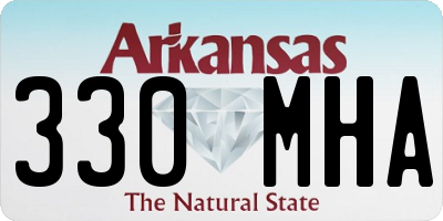 AR license plate 330MHA