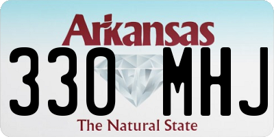 AR license plate 330MHJ