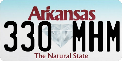 AR license plate 330MHM