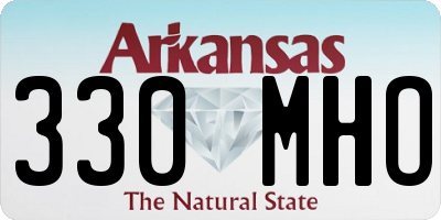 AR license plate 330MHO