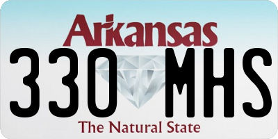 AR license plate 330MHS
