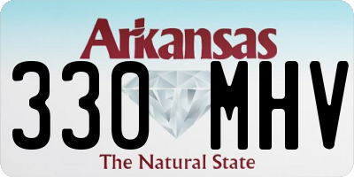 AR license plate 330MHV