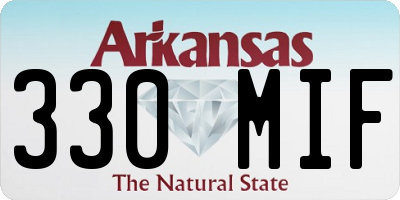 AR license plate 330MIF
