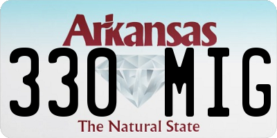 AR license plate 330MIG