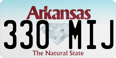 AR license plate 330MIJ