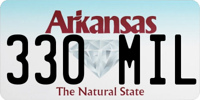 AR license plate 330MIL