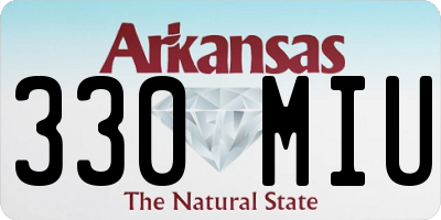 AR license plate 330MIU