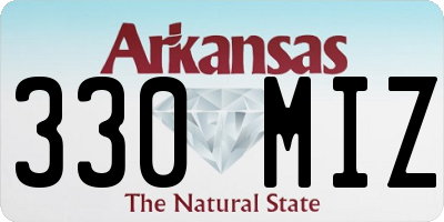 AR license plate 330MIZ
