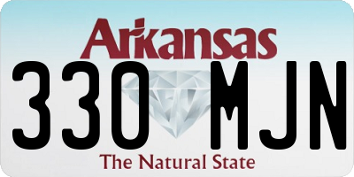 AR license plate 330MJN