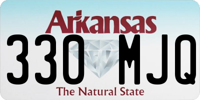 AR license plate 330MJQ