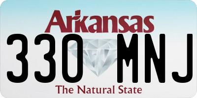 AR license plate 330MNJ