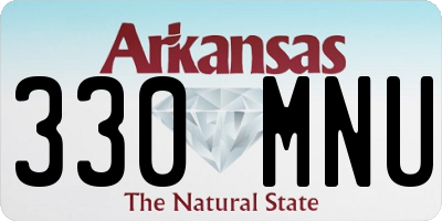 AR license plate 330MNU