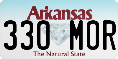 AR license plate 330MOR