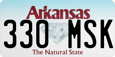 AR license plate 330MSK