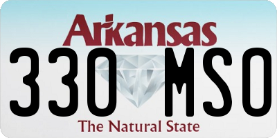 AR license plate 330MSO