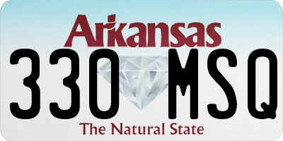 AR license plate 330MSQ