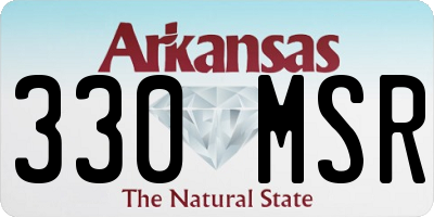 AR license plate 330MSR