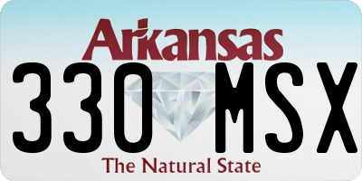 AR license plate 330MSX