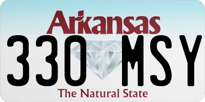 AR license plate 330MSY