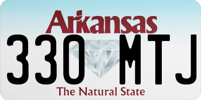 AR license plate 330MTJ