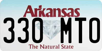 AR license plate 330MTO