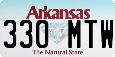AR license plate 330MTW