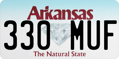 AR license plate 330MUF