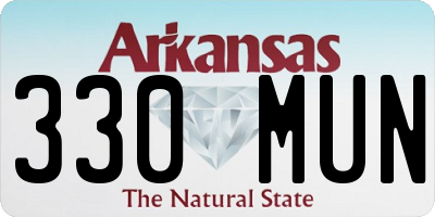AR license plate 330MUN