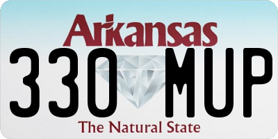 AR license plate 330MUP